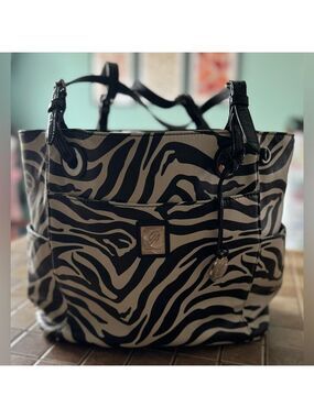Elevate Your Style with Grace Adele's Zebra Print Black and White Purse